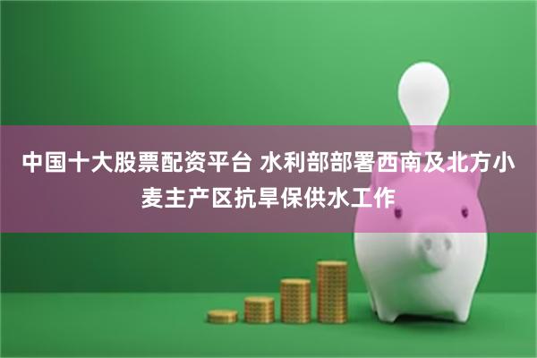 中国十大股票配资平台 水利部部署西南及北方小麦主产区抗旱保供水工作