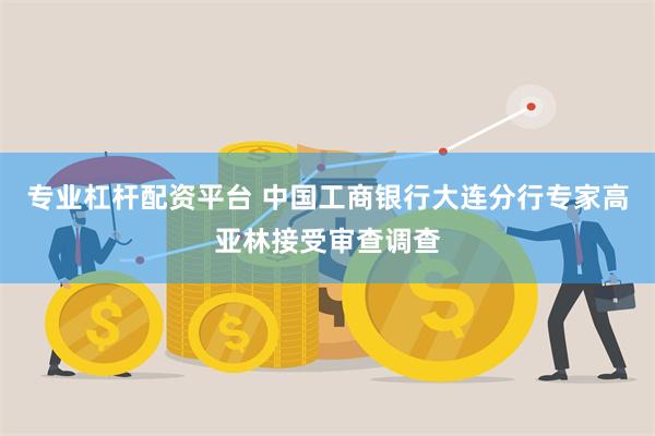 专业杠杆配资平台 中国工商银行大连分行专家高亚林接受审查调查