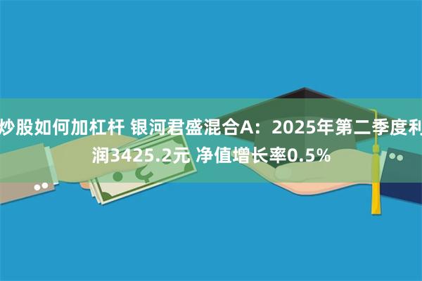 炒股如何加杠杆 银河君盛混合A：2025年第二季度利润3425.2元 净值增长率0.5%